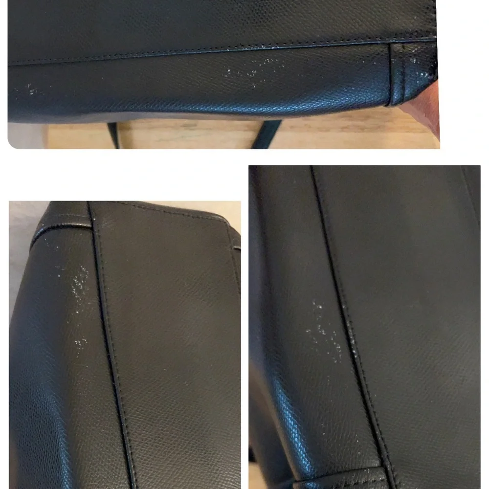 Coach Saffiano XL Pocket Tote Black Bag - Picture 15 of 16